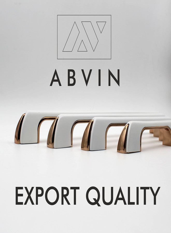 ABVIN Premium White Gold Bar Handles, Modern Gold Cabinet Hardware, Furniture Pull Handle For Doors, Cabinets, Cupboards & Drawers (1 Pcs) (288 Mm (12 Inch)) - Image 3